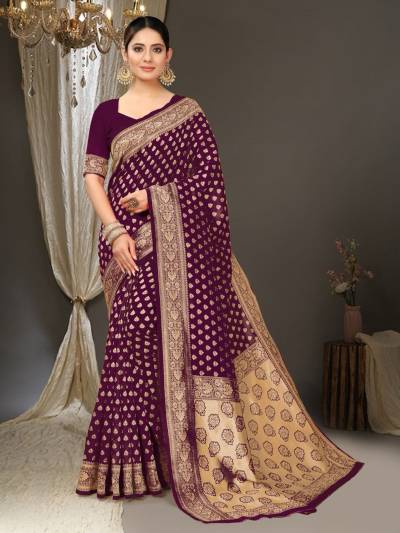 CODE - SF-636 BY SAGAR IMPEX SOFT SILK SAREE MANUFACTURER IN INDIA